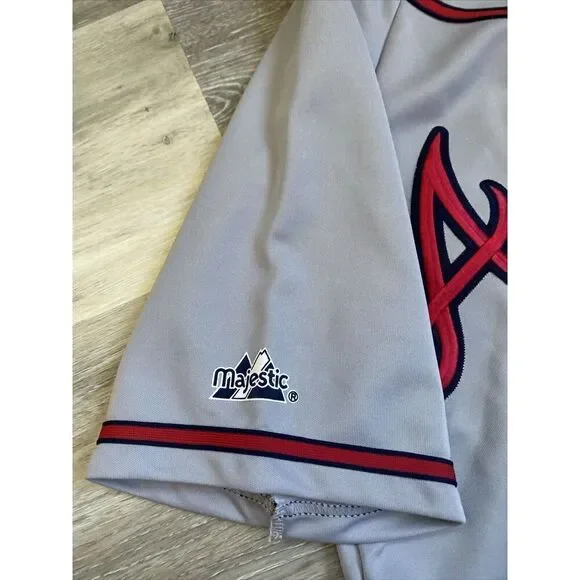 Majestic Authentic Atlanta Braves #10 Chipper Jones Baseball